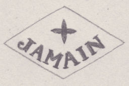 French Maker's Mark
NAME: Eugène Georges Jamain INITIALS: JAMAIN SYMBOL: Compass rose DATES: 1921 - 1938 SPECIALITY: Jeweller PLACE: Paris, France