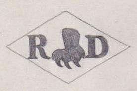 French Maker's Mark
NAME: Robert Démaret INITIALS: R D SYMBOL: Lion’s paw DATES: 1941 - SPECIALITY: Jeweller PLACE: Drancy, France