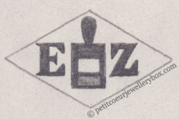 French Maker's Mark
NAME: Etienne Zvanzeiger INITIALS: E Z SYMBOL: Date stamp DATES: 1936 - SPECIALITY: Jeweller PLACE : 3 passage des écuries, Paris, France