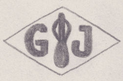 French Maker's Mark
NAME: Georges Jacta INITIALS: G J SYMBOL: Paving tool DATES: 1879 - SPECIALITY: Jeweller PLACE: 32 rue des Deux-Portes-Saint-Sauveur, Paris, France