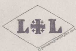 French Maker's Mark
NAME: Louis Loyer INITIALS: L L SYMBOL: Jerusalem cross DATES: 1890 - 1913 SPECIALITY: Jeweller PLACE: 179 rue Saint-Martin, Paris, France