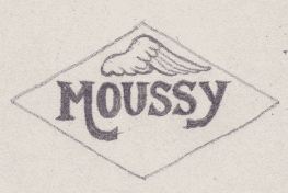 French Maker's Mark
NAME: Léonie Moussy INITIALS: MOUSSY SYMBOL: Wing DATES: 1918 - SPECIALITY: Jeweller PLACE: 4 rue Alphonse Daudet, Paris, France