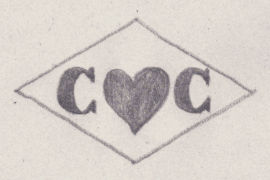 French Maker's Mark
NAME: Charles Collin INITIALS: C C SYMBOL: Heart DATES: 1921 - 1931 SPECIALITY: Jeweller PLACE: 145 rue Saint-Denis, Paris, France