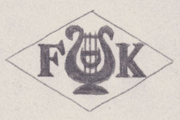 French Maker's Mark
NAME: Félix Kosossey INITIALS: F K SYMBOL: D in a lyre DATES: 1946 - SPECIALITY: Jeweller PLACE: 40 rue Philippe de Girard, Paris, France
