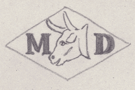 French Maker's Mark
NAME: Maurice Damboeuf INITIALS: M D SYMBOL: Bull’s head DATES: 1901 - 1906 SPECIALITY: Jeweller PLACE: 11 rue des Arquebusiers, Paris, France