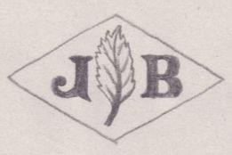 French Maker's Mark
NAME: Jean Bakardanrian INITIALS: J B SYMBOL: Leaf DATES: 1957 - SPECIALITY: Jeweller PLACE: 7 Boulevard de Clichy, Paris, France