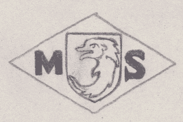 French Maker's Mark
NAME: Lucien-Maxime Secrétant INITIALS: M S SYMBOL: Dolphin on a shield DATES: 1929 - SPECIALITY: Silversmith PLACE: 74 rue Amelot, Paris, France