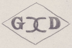 French Maker's Mark
NAME: Gérard Dhenaut INITIALS: G D SYMBOL: Broken chain DATES: 1948 - SPECIALITY: Jeweller PLACE: 2 rue Rambuteau, Paris, France