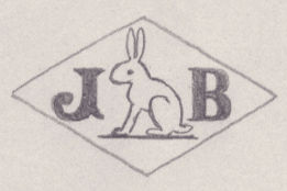 French Maker's Mark
NAME: J.P. Bonnamain INITIALS: J B SYMBOL: Rabbit DATES: 1947 - SPECIALITY: Jeweller PLACE: 344 rue de Vaugirard, Paris, France