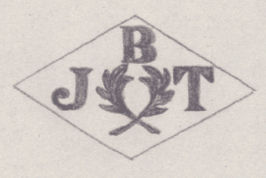 French Maker's Mark
NAME: Jean-Baptiste Talabot INITIALS: J B T SYMBOL: 2 palms DATES: 1914 - SPECIALITY: Jeweller PLACE: 26 rue Réaumur, Paris, France