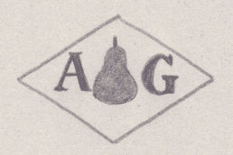 French Maker's Mark
NAME: Alain Guibert INITIALS: A G SYMBOL: Pear DATES: 1951 - SPECIALITY: Jeweller PLACE: 3 rue Céline Robert,Vincennes, France