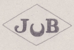 French Maker's Mark
NAME: Joseph Bouchard INITIALS: J B SYMBOL: Crescent DATES: 1928 - SPECIALITY: Jeweller PLACE: 21 rue de Paris, Auxerre, France