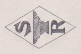 French Maker's Mark
NAME: Serge Rougeaux INITIALS: S R SYMBOL: Anvil DATES: 1946 - SPECIALITY: Jeweller PLACE: 7 boulevard des Filles du Calvaire, Paris, France