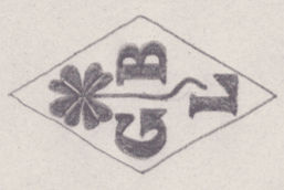 French Maker's Mark
NAME: Georges Le Brun INITIALS: G L B SYMBOL: 4 leaf clover DATES: 1920 - 1928 SPECIALITY: Jeweller PLACE: 124 rue de Turenne, Paris, France