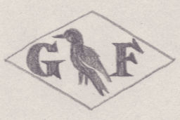 French Maker's Mark
NAME: Gaston Fauvet INITIALS: G F SYMBOL: Bird DATES: 1938 - SPECIALITY: Jeweller PLACE: 18 rue Debelleyme, Paris, France