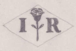 French Maker's Mark
NAME: Ignace Rosenfeld INITIALS: I R SYMBOL: Rose DATES: 1881 - SPECIALITY: Jeweller PLACE: 53 Boulevard de Strasbourg, Paris, France