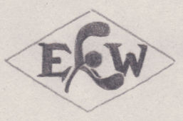 French Maker's Mark
NAME: Eugène Wartel INITIALS: E W SYMBOL: Mistletoe DATES: 1928 - SPECIALITY: Jeweller PLACE: 1 rue de Paris, Clichy, France