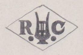 French Maker's Mark
NAME: René Chermont INITIALS: R C SYMBOL: Lyre and 2 dots DATES: 1928 - SPECIALITY: Jeweller PLACE: 7 rue Jean Macé, Amiens, France