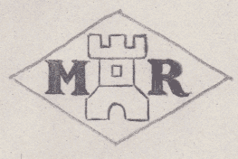 French Maker's Mark
NAME: Maurice Ruol INITIALS: M R SYMBOL: Tower DATES: 1932 - SPECIALITY: Jeweller PLACE: 9 rue Paulpie, Vincennes, France