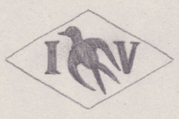 French Maker's Mark
NAME: Isaac Volfovsky INITIALS: I V SYMBOL: Swallow DATES: 1931 - SPECIALITY: Jeweller PLACE: 13 rue Reflu, Clichy, France