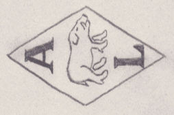 French Maker's Mark
NAME: Augustin Lahure INITIALS: A L SYMBOL: Boar DATES: 1886 - 1900 SPECIALITY: Silversmith PLACE: 19 rue Morand, Paris, France