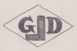 French Maker's Mark
NAME: Gaston Delangle INITIALS: G D SYMBOL: Set square DATES: 1936 - SPECIALITY: Jeweller PLACE: 126 rue de Turenne, Paris, France