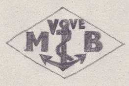 French Maker's Mark
NAME: Veuve Marius Bourion INITIALS: Vve M B SYMBOL: Anchor DATES: 1928 - SPECIALITY: Jeweller PLACE: 17 avenue de la gare, Berck-sur-Mer, France