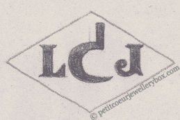 French Maker's Mark
NAME: Louis Jozon INITIALS: L J SYMBOL: Sickle DATES: 1898 - SPECIALITY: Jeweller PLACE: 7 rue Sainte-Anastase, Paris, France
