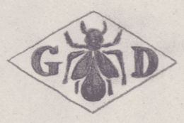 French Maker's Mark
NAME: Gaston Dardaillon INITIALS: G D SYMBOL: Bee DATES: 1919 - 1919 SPECIALITY: Jeweller PLACE: 7 rue Beautreillis, Paris, France
