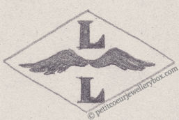 French Maker's Mark
NAME: Lebray & Letu INITIALS: L L SYMBOL: 2 wings DATES: 1925 - SPECIALITY: Jeweller PLACE: 88 rue vieille du temple, Paris, France