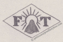 French Maker's Mark
NAME: Fernand Thiellemont INITIALS: F T SYMBOL: Mountain and Sun DATES: 1943 - SPECIALITY: Jeweller PLACE: 47 rue Miromesnil, Paris, France