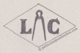NAME: Léon Cochinard INITIALS: L C SYMBOL: Compass DATES: 1938 - SPECIALITY: JewellerPLACE: 22 rue de Picardie, Paris, France