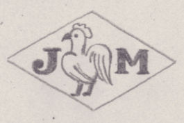 French Maker's Mark
NAME: Justin Matheu INITIALS: J M SYMBOL: Rooster DATES: 1924 - SPECIALITY: Jeweller PLACE: Paris, France