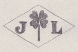 French Maker's Mark
NAME: Jean Lecourtier INITIALS: J L SYMBOL: 4 leaf clover DATES: 1919 - SPECIALITY: Jeweller PLACE: 79 avenue Jean-Jaurès, Paris, France