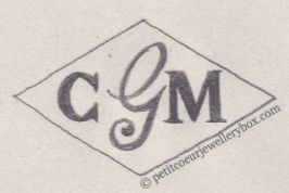 French Maker's Mark
NAME: Charles Muttelet INITIALS: C M SYMBOL: G DATES: 1879 - 1893 SPECIALITY: Jeweller PLACE: 1 impasse Saint-Claude, Paris, France