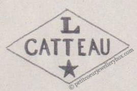 NAME: Louis Catteau INITIALS: L CATTEAU SYMBOL: Star DATES: 1888 - SPECIALITY: JewellerPLACE: 61 rue Notre Dame de Nazareth, Paris, France