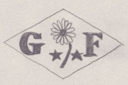 French Maker's Mark
NAME: Georges Fleury INITIALS: G F SYMBOL: Daisy and 2 stars DATES: 1913 - SPECIALITY: Jeweller PLACE: Orveau, France