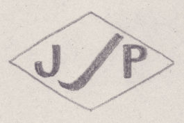 French Maker's Mark
NAME: Jules Pacholski INITIALS: J P SYMBOL: Ski DATES: 1933 - SPECIALITY: Jeweller PLACE: 12 rue des Hospitalières St-Gervais, Paris, France