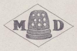 French Maker's Mark
NAME: Marie Desbordes INITIALS: M D SYMBOL: Thimble DATES: 1930 - SPECIALITY: Jeweller PLACE: 19 rue Michel le Comte, Paris, France