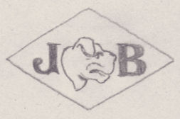 French Maker's Mark
NAME: Joseph Bressand INITIALS: J B SYMBOL: Bulldog’s head DATES: 1877 - 1896 SPECIALITY: Jeweller PLACE: 11 rue des Francs-Bourgeois, Paris, France
