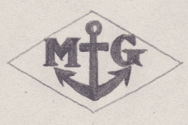 French Maker's Mark
NAME: Marcel Gros INITIALS: M G SYMBOL: Anchor DATES: 1954 - SPECIALITY: Jeweller PLACE: 9 Avenue de la division Leclere, Deuil-la-Barre, France