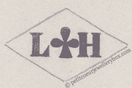French Maker's Mark
NAME: Louis Hanot INITIALS: L H SYMBOL: Ace of clubs DATES: 1884 - SPECIALITY: Jeweller PLACE: 108 rue Vieille-du-Temple, Paris, France