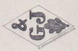 French Maker's Mark
NAME: Garmigny & Jardillier INITIALS: G & J SYMBOL: Oak leaf DATES: 1884 - 1894 SPECIALITY: Jeweller PLACE: 6 rue Béranger, Paris, France