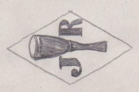 French Maker's Mark
NAME: Raymond Juif INITIALS: J R SYMBOL: Peg leg DATES: 1919 - 1944 SPECIALITY: Jeweller PLACE: Paris, France