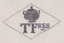 French Maker's Mark
NAME: Tétard Frères INITIALS: T Fres SYMBOL: Tureen DATES: 1903 - SPECIALITY: Silversmith PLACE: 4 rue Béranger, Paris, France