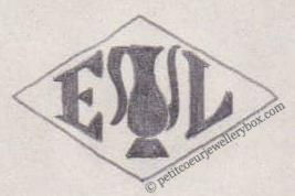 French Maker's Mark
NAME: Elie Levi INITIALS: E L SYMBOL: Ewer DATES: 1960 - SPECIALITY: Silversmith PLACE: 17 rue Cadet, Paris, France