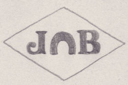 French Maker's Mark
NAME: Jules Bourcier INITIALS: J B SYMBOL: Horseshoe DATES: 1938 - SPECIALITY: Jeweller PLACE: 17 rue de l'Eglise, Montreuil-sous-bois, France