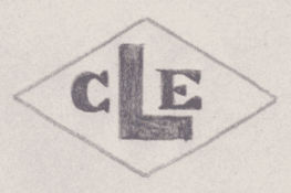 French Maker's Mark
NAME: Charles Eckard INITIALS: C E SYMBOL: Set square DATES: 1934 - SPECIALITY: Jeweller PLACE: 10 place Daumesnil, Paris, France