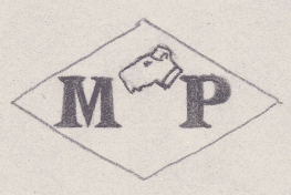 French Maker's Mark
NAME: Marcel Pébaumas INITIALS: M P SYMBOL: Dog’s head DATES: 1956- SPECIALITY: Jeweller PLACE: 13 rue Thérèse, Paris, France