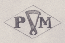 French Maker's Mark
NAME: Pierre Mottet INITIALS: P M SYMBOL: Caliper DATES: 1932 - SPECIALITY: Jeweller PLACE: 70 rue Notre-Dame-de-Nazareth, Paris, France